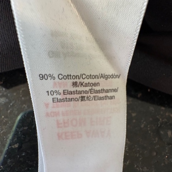 DKNY Sport slip dress sz S cotton blend black with DKNY logo side stripes - Picture 4 of 11